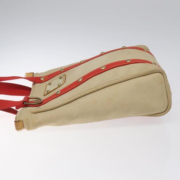 LOUIS VUITTON Antigua Cabas MM Tote Bag Beige Red M40035 - Picture 5 of 12